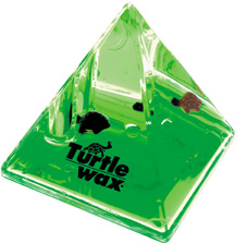 Liquid Filled Pyramid Paper Weight
